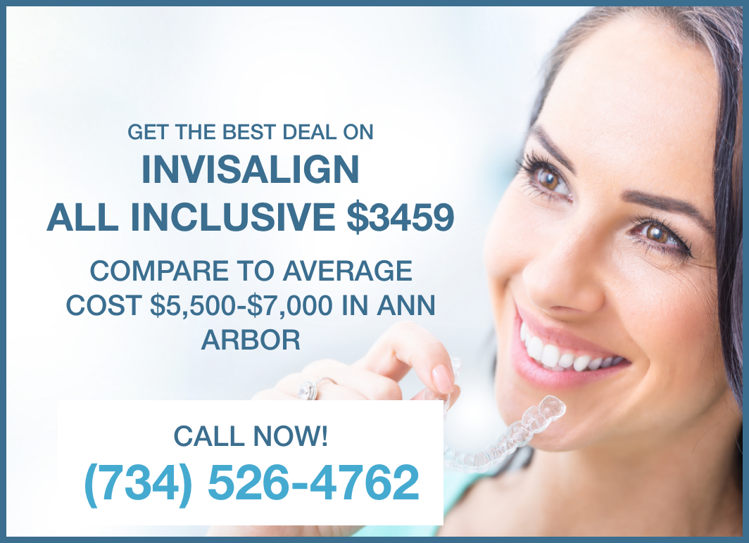 All inclusive offer for Invisalign in Ann Arbor for $3459